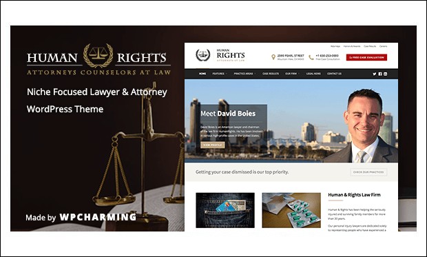 HumanRights - WordPress Themes for Law Firms and Attorneys