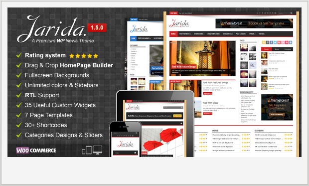Jarida - News Website WordPress Theme