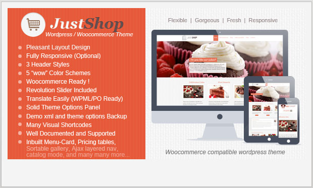 Justshop -WordPress Themes for Bakeries