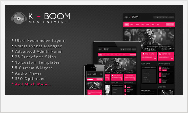 K-BOOM - Video WordPress Theme