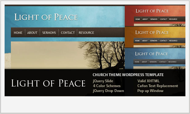 Light of Peace - Church WordPress Theme