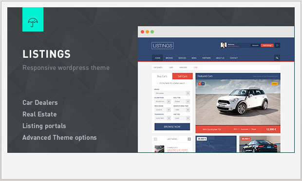 Listings - Car Dealer WordPress Theme