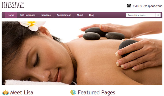 Massage - Salons and Spas WordPress Theme