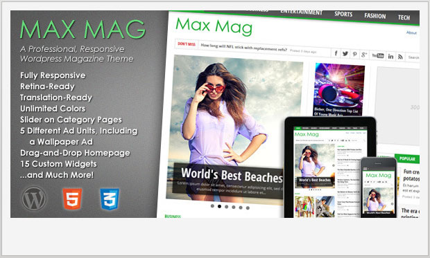 Max Mag - News Website WordPress Theme