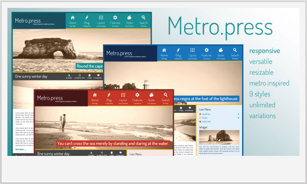 Metro press -Metro Style WordPress Template
