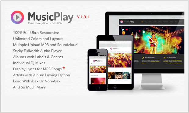MusicPlay - Musicians WordPress Themes