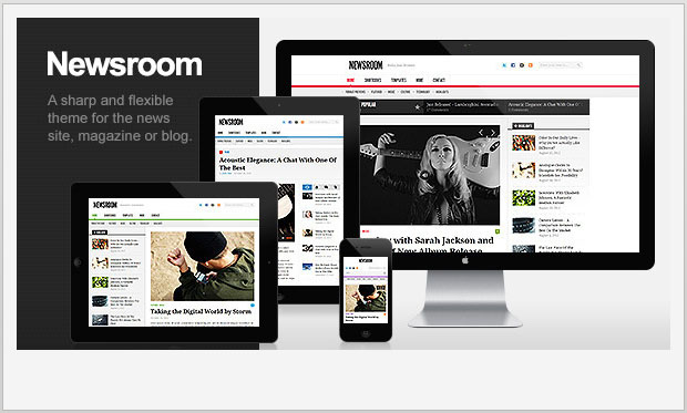 Newsroom - News Website WordPress Theme