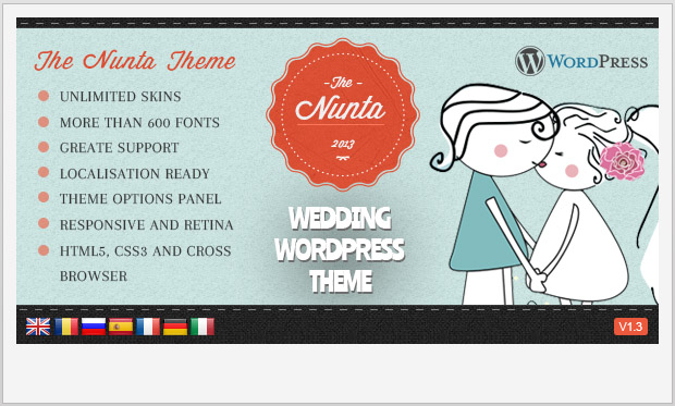 Nunta -Notch WordPress Theme for Wedding Websites