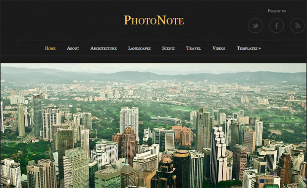 PhotoNote - Photographers WordPress Theme