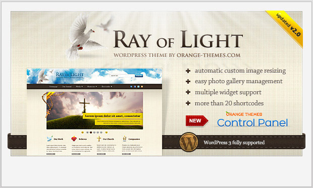 Ray of Light -WordPress Theme for Churches