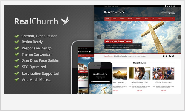 Real Church -WordPress Theme for Churches