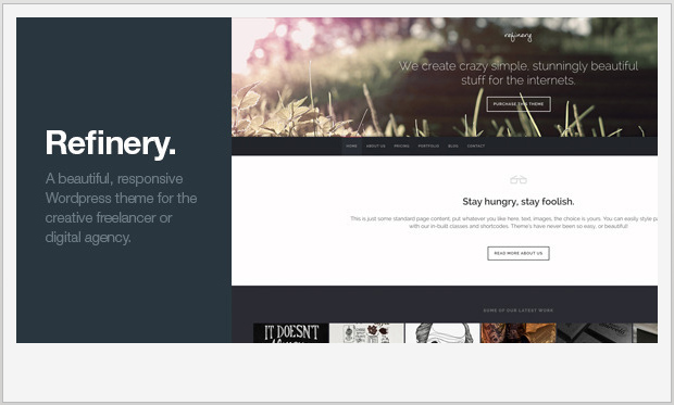 Refinery -Best WordPress theme for creative agencies