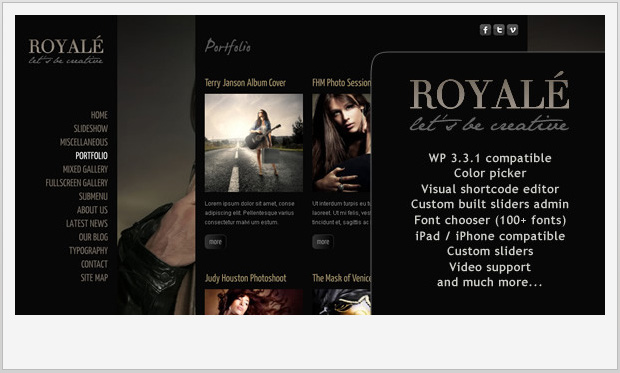 Royale- Creative WordPress Theme