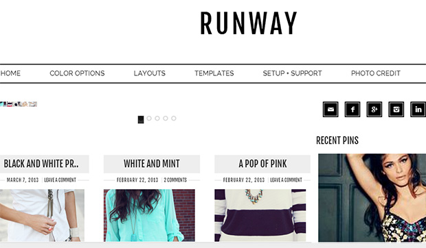 Runway -WordPress Theme for Women
