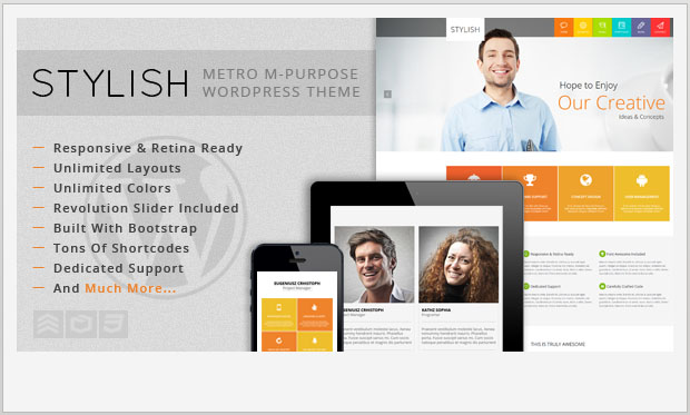 STYLISH - Metro Style WordPress Theme
