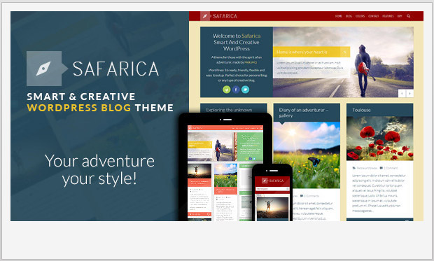 Safarica -Best WordPress theme for creative agencies