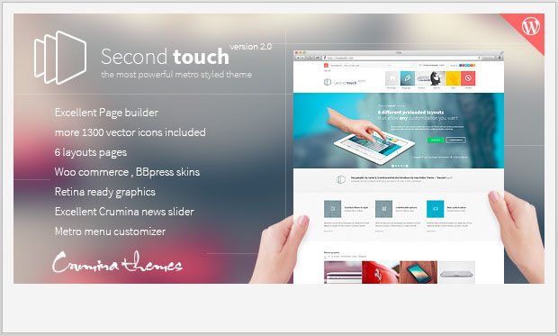 Second Touch - Metro Style WordPress Theme