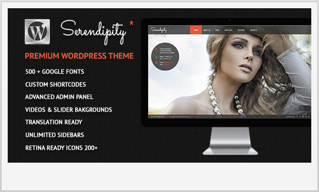 Serendipity -Full Screen WordPress Theme