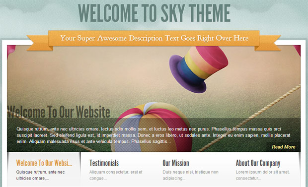 Sky - Ajax WordPress Theme
