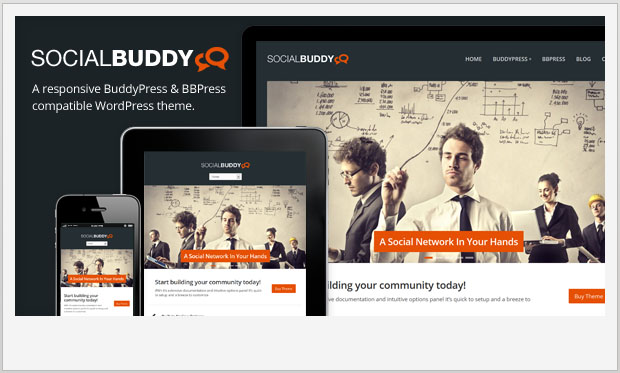 Social Buddy - BuddyPress WordPress Theme