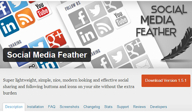 Social media feather Plugin