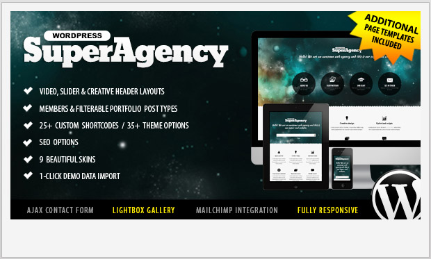 Super Agency -Best WordPress theme for creative agencies