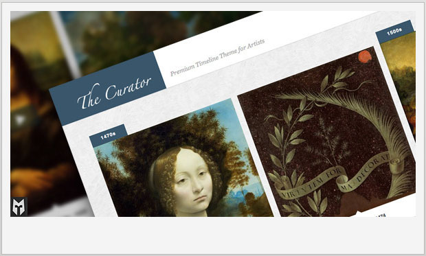 The Curator - Artist WordPress Theme