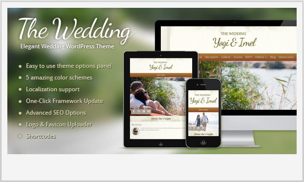 The Wedding -Notch WordPress Theme for Wedding Websites