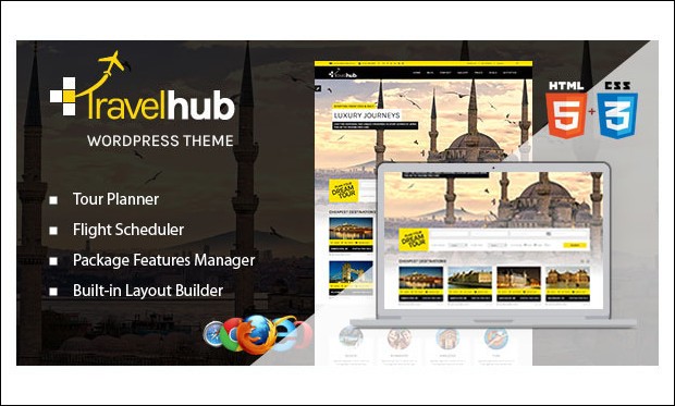 TravelHub - Travel Agency WordPress themes