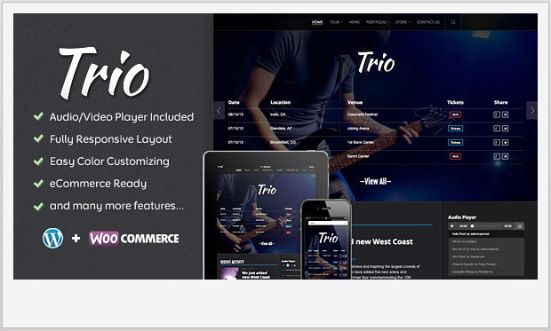 Trio - Video WordPress Theme
