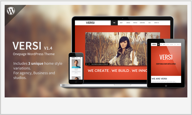 Versi -Best WordPress theme for creative agencies