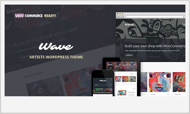 Wave - Artist WordPress Theme