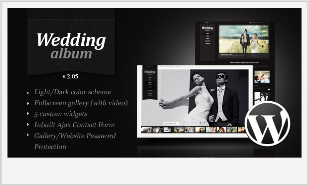 Wedding Album -Notch WordPress Theme for Wedding Websites