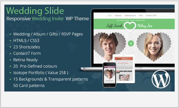 Wedding Slide -Notch WordPress Theme for Wedding Websites