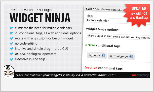 Widget Ninja plugin