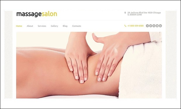 Beauty Spa & Massage Salon - WordPress Templates for Salons and Spas