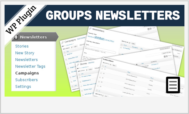 Groups Newsletters -WordPress Newsletter Plugin