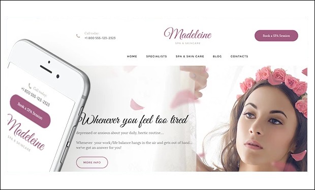 Madeleine - WordPress Templates for Salons and Spas
