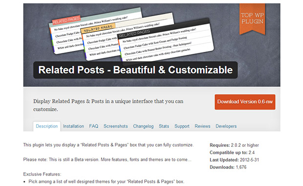 Related Posts - Beautiful & Customizable Plugin