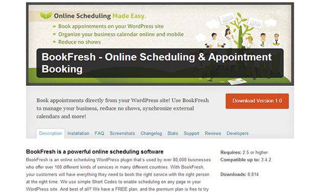 BookFresh - Online Scheduling & Appointment Booking -WordPress Booking Plugin