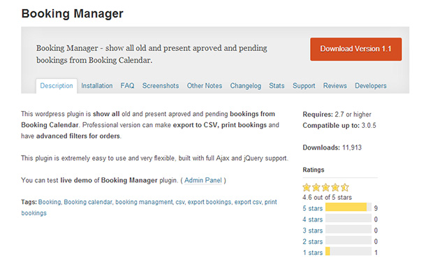 Booking Manager -WordPress Booking Plugin