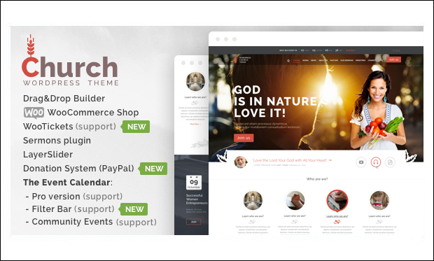 Church and Events - WordPress Themes for Churches