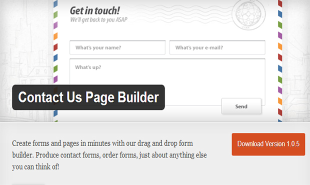 Contact Us Page Builder