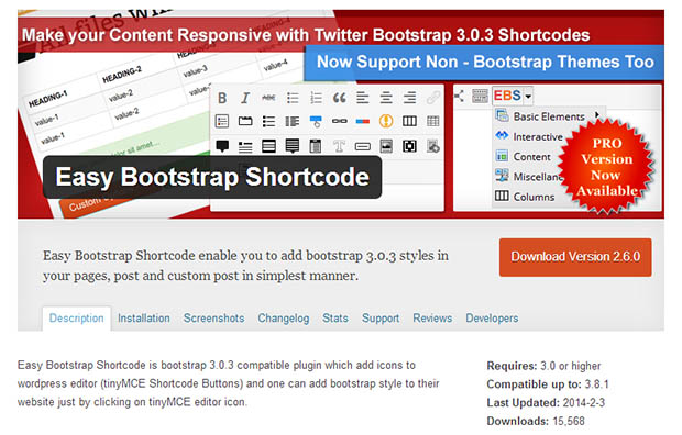 Easy Bootstrap Shortcodes -WordPress Bootstrap plugin