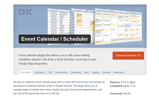 Event Calendar Scheduler -Wordpress Events Plugin