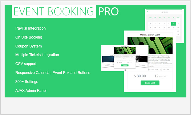 Event booking Pro -WordPress Booking Plugin
