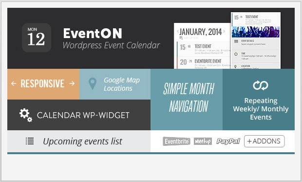 EventOn -Wordpress Events Plugin