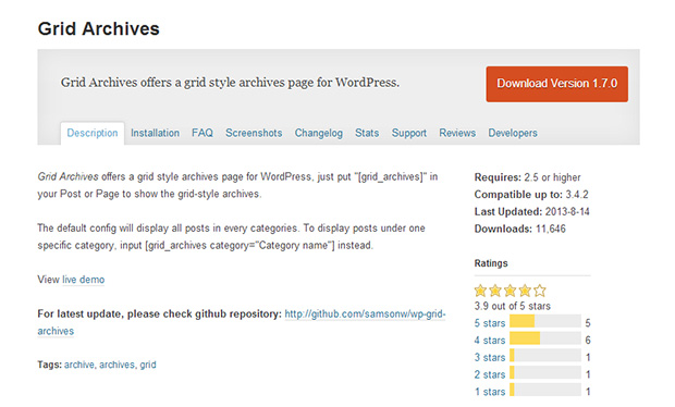 Grid Archives -WordPress Grid Plugin