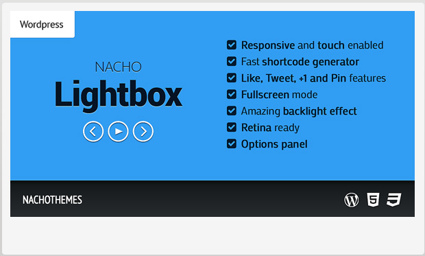 NACHO Lightbox -WordPress Media Gallery Plugin