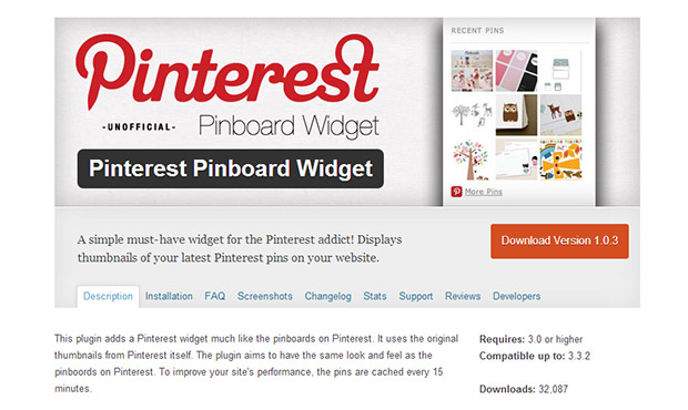 Pinterest Pinboard Widget -Pinterest WordPress Plugin